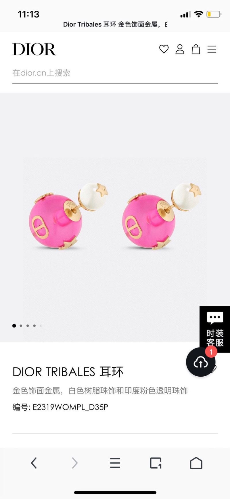 chr1st1an D10r earrings